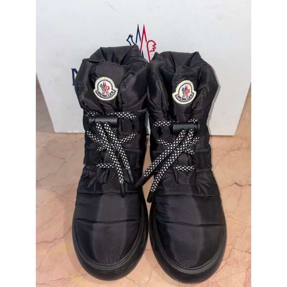 Moncler Gaia Pull Snow Boots in Black 40 New with Box Womens Winter Shoes - Picture 7 of 15